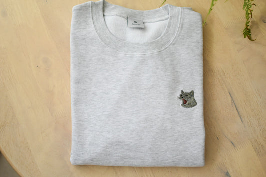 あくびねこスウェットシャツ