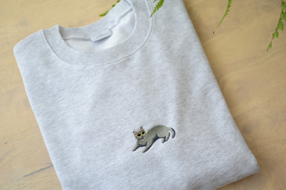 サングラスねこスウェットシャツ