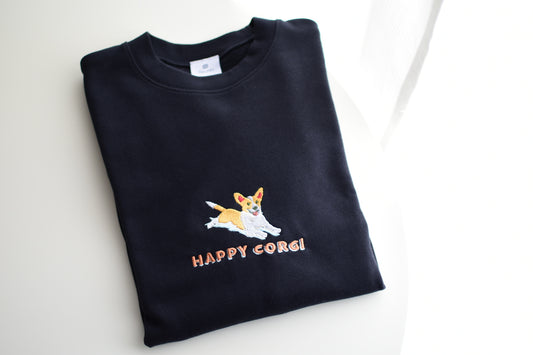 ハッピーコーギースウェットシャツ