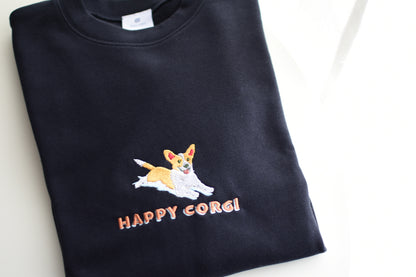 ハッピーコーギースウェットシャツ